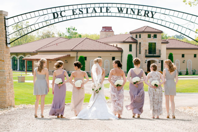 white winery wedding