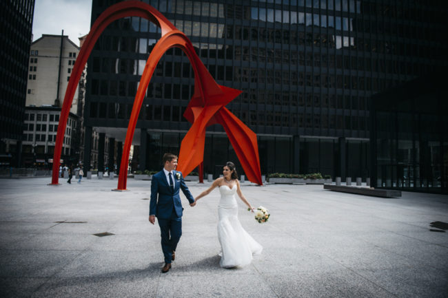 modern Chicago wedding