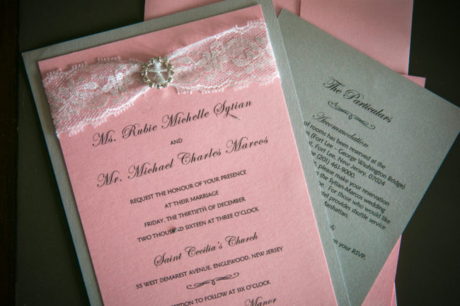 glamorous pink wedding