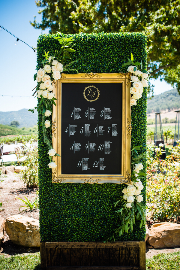 elegant vineyard wedding