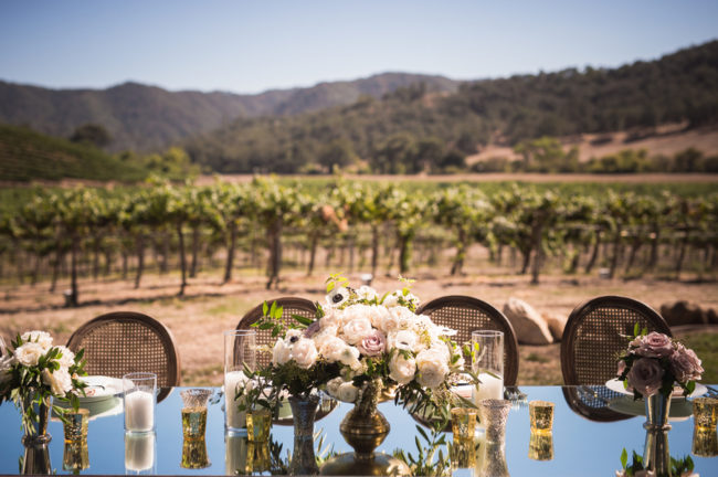 elegant vineyard wedding