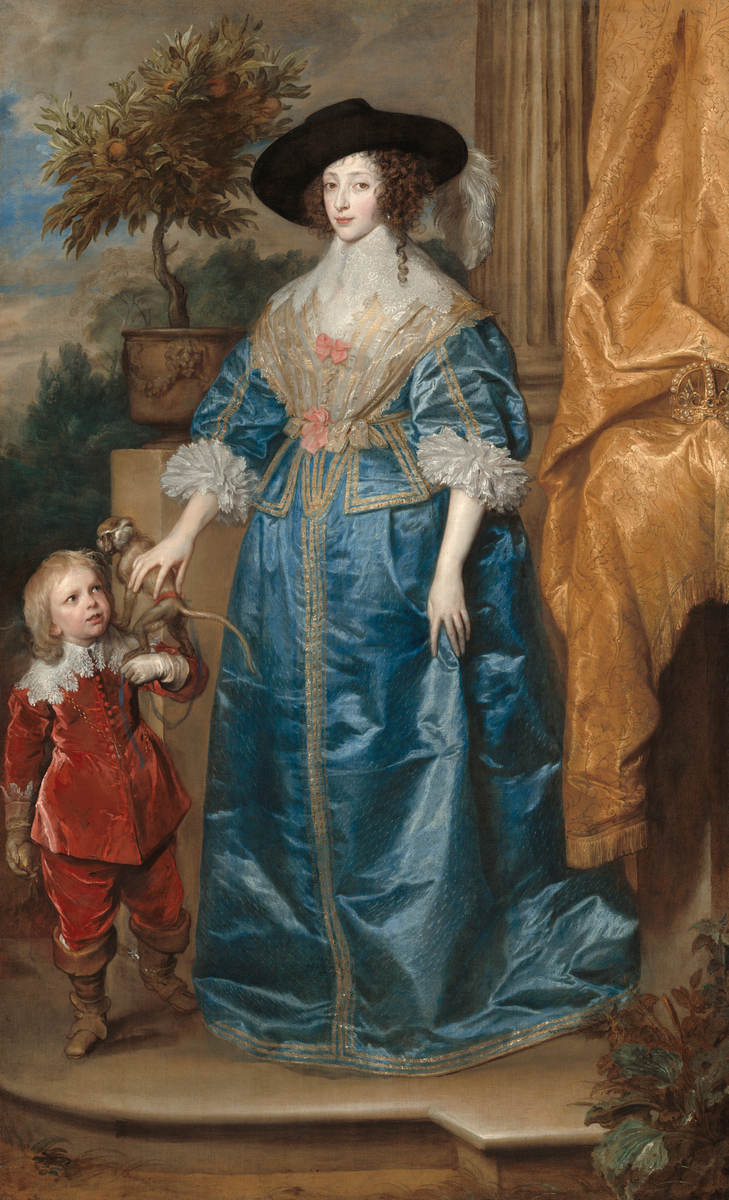 Queen Henrietta Maria with her dwarf friend Jeffrey