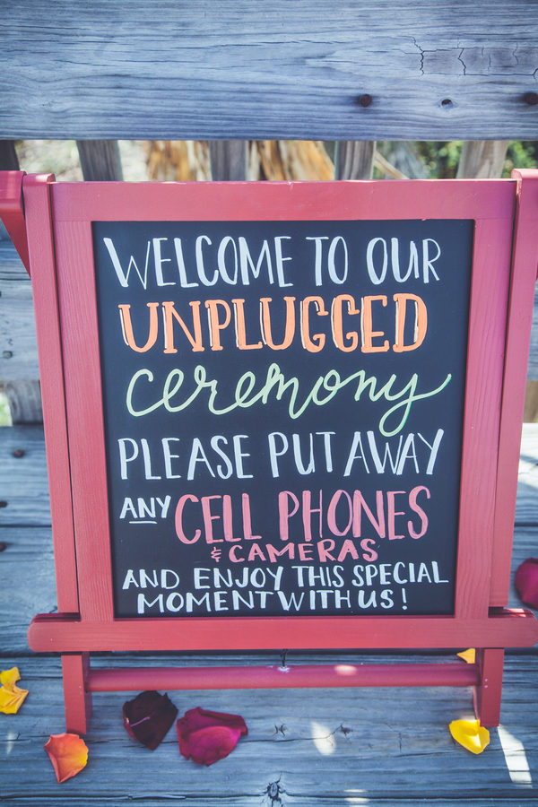 colorful beach wedding