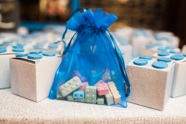 blue Lego wedding