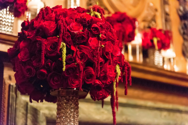 luxurious red wedding