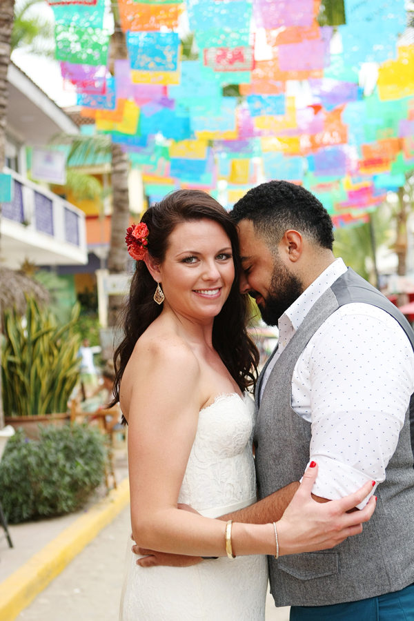 modern Mexican destination wedding