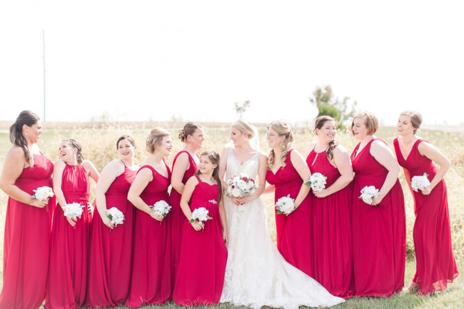 red farm wedding