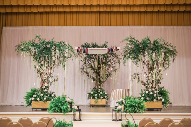 indoor garden wedding