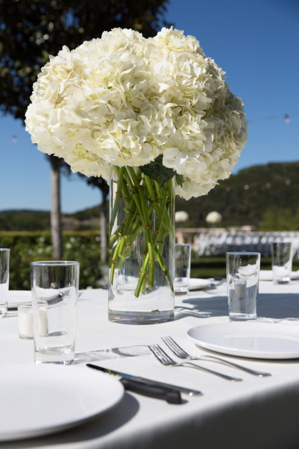 white outdoor wedding