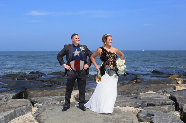 nautical superhero wedding