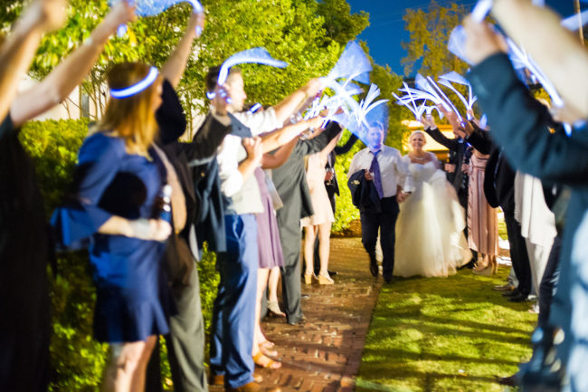 traditional blue wedding