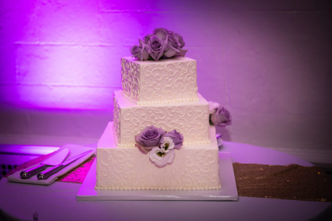 purple castle wedding