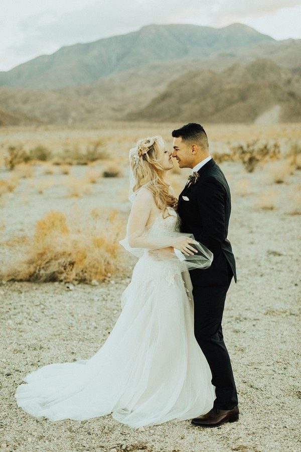 California desert wedding