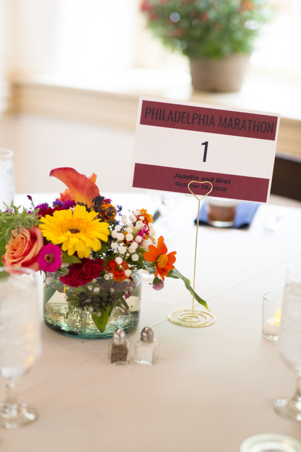 colorful October wedding