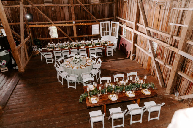 green farm wedding
