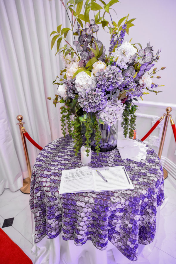 purple Dallas wedding