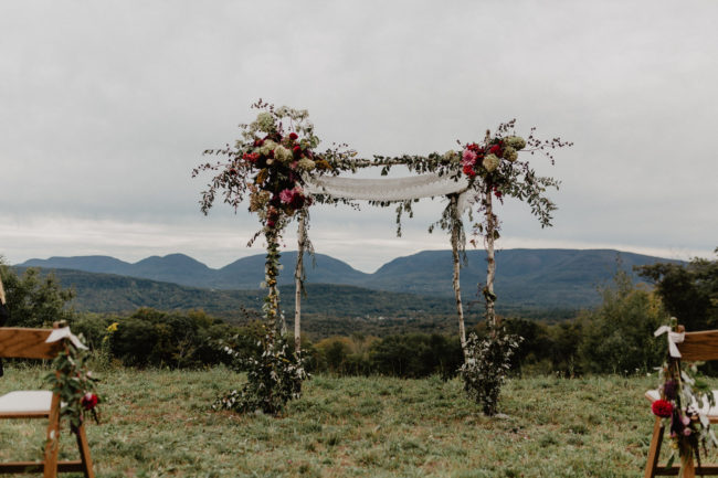 romantic mountain wedding
