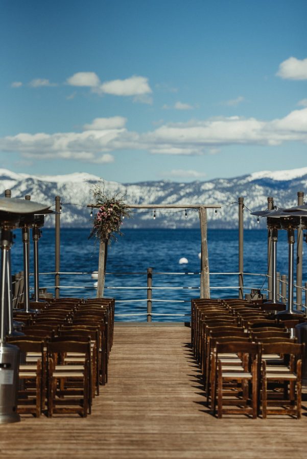 winter Lake Tahoe wedding