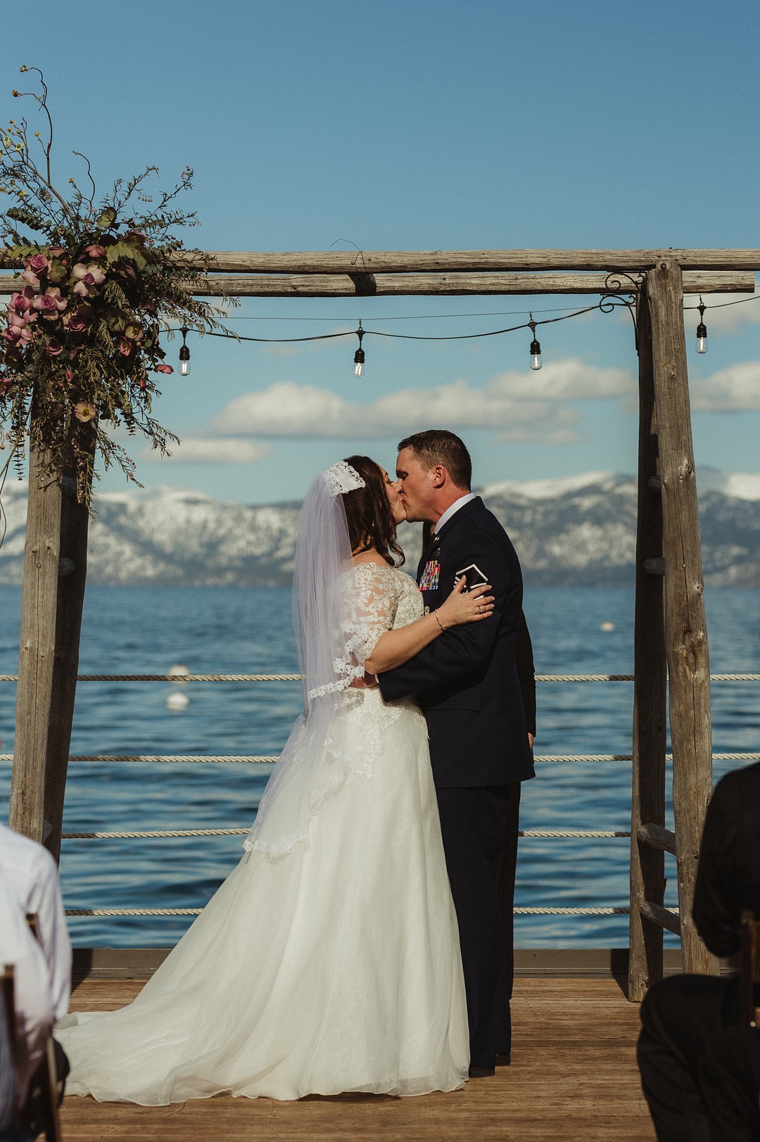 winter Lake Tahoe wedding