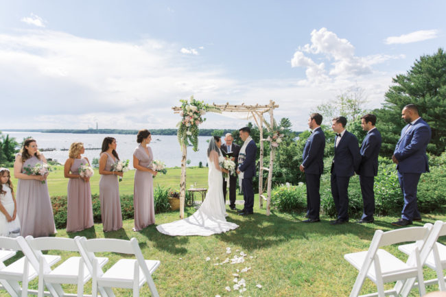 modern coastal wedding