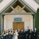 Wedding party in front of the chapel at Barnsley Resort in Adairsville, Georgia